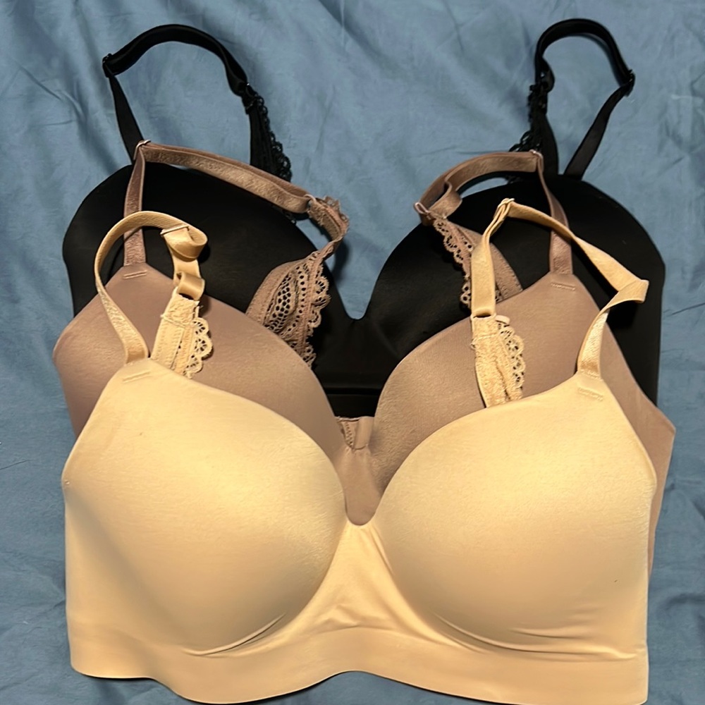 Soma Enbliss Luxe Wireless Lace J Hook 32D - set of 3